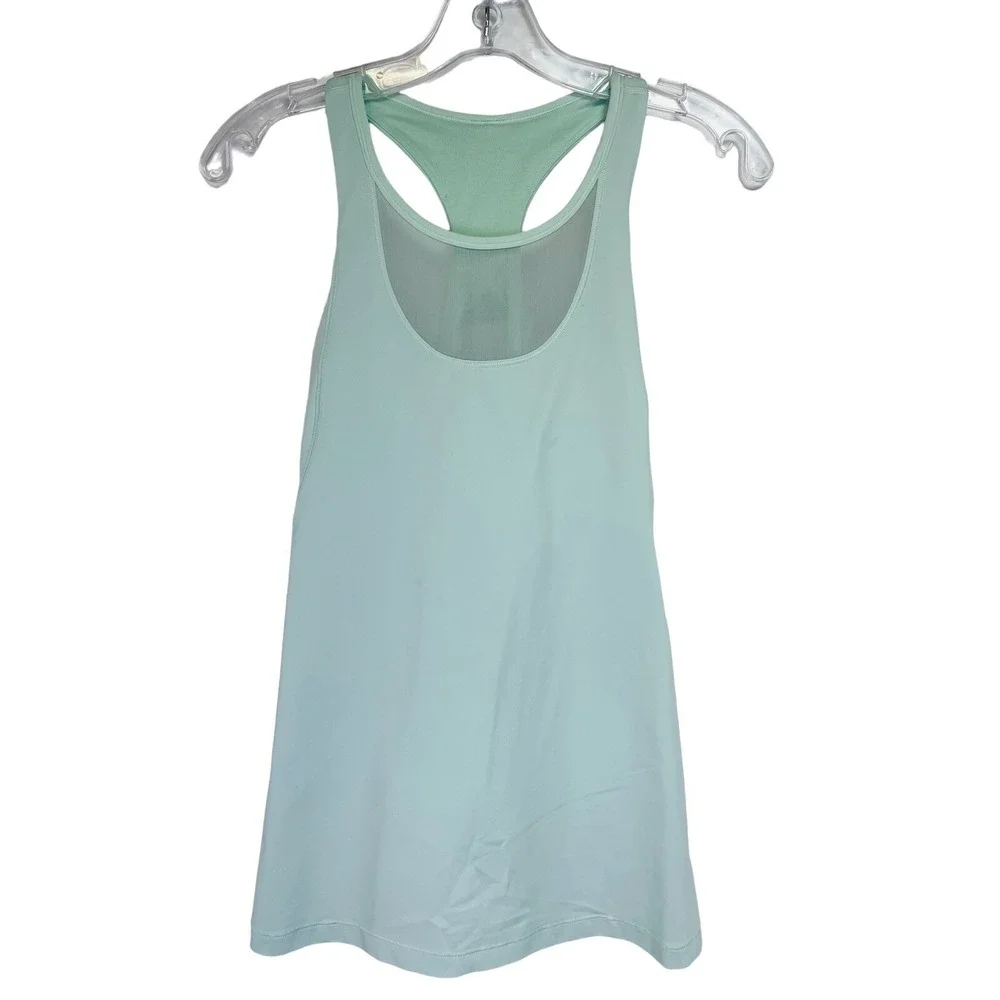 Lululemon Womens Sz  XS Mint Green  Stretch Activewear Tank Top‎ (i36) EUC